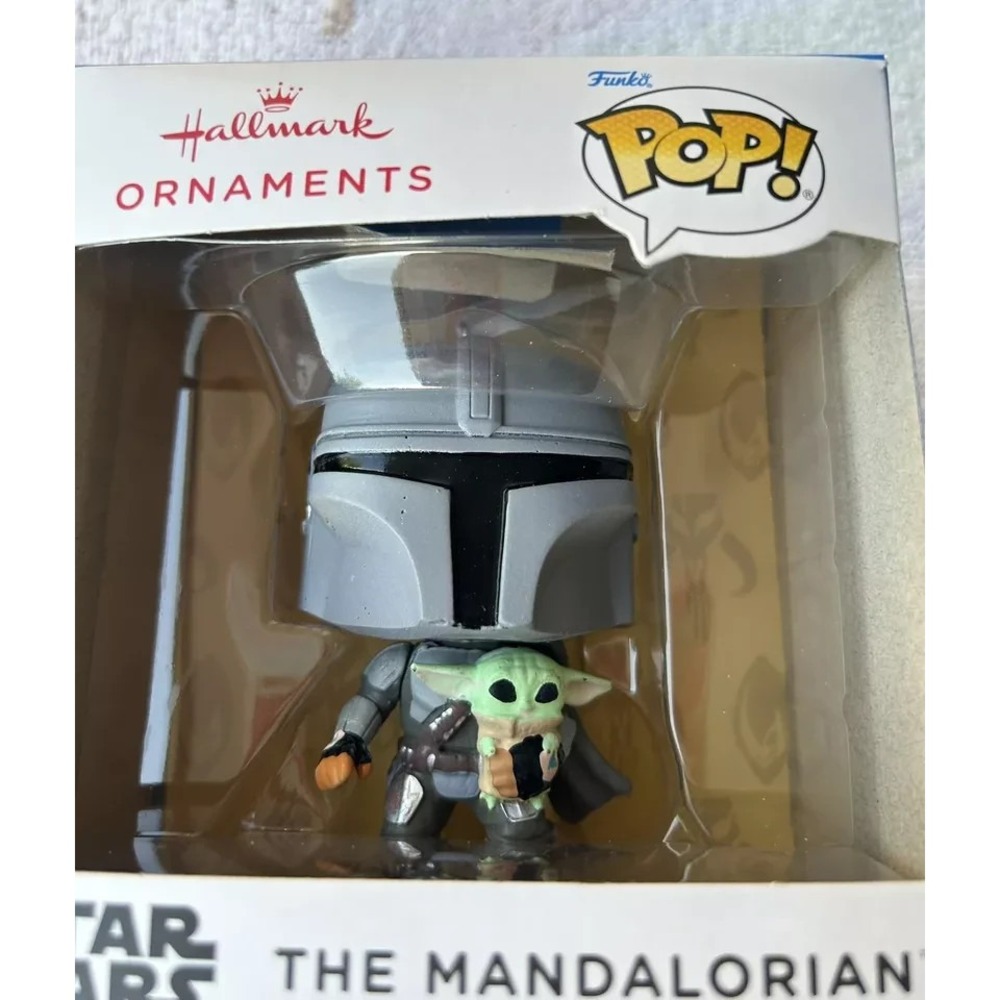 Funko POP Hallmark Star Wars The Mandalorian & Grogu Christmas Tree Ornament(G4)